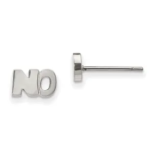 Chisel Jewelry Stainless Steel Polished NO Post Earrings