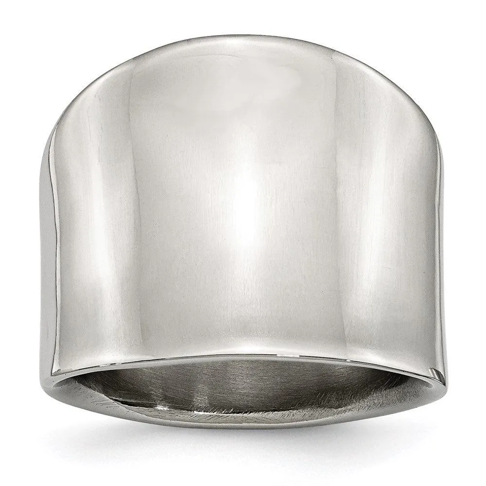 Chisel Jewelry Stainless Steel Polished Ring