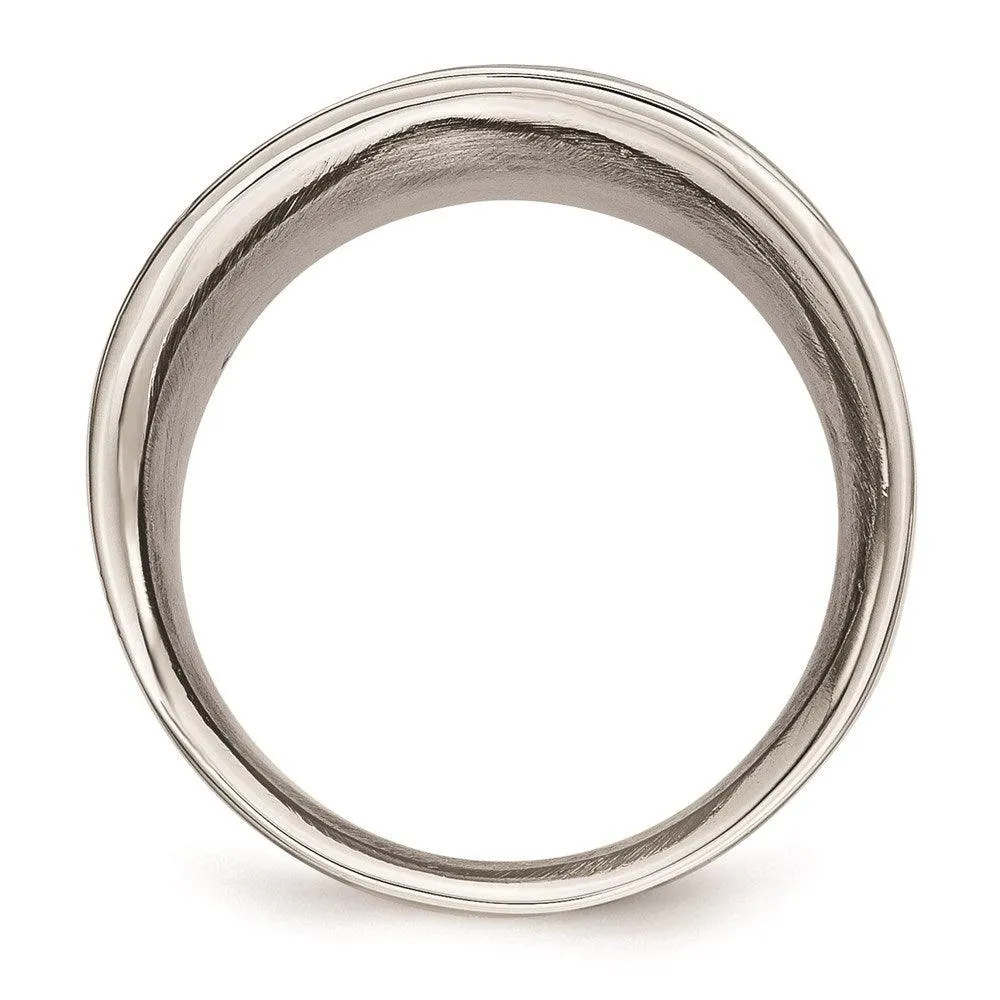 Chisel Jewelry Stainless Steel Polished Ring