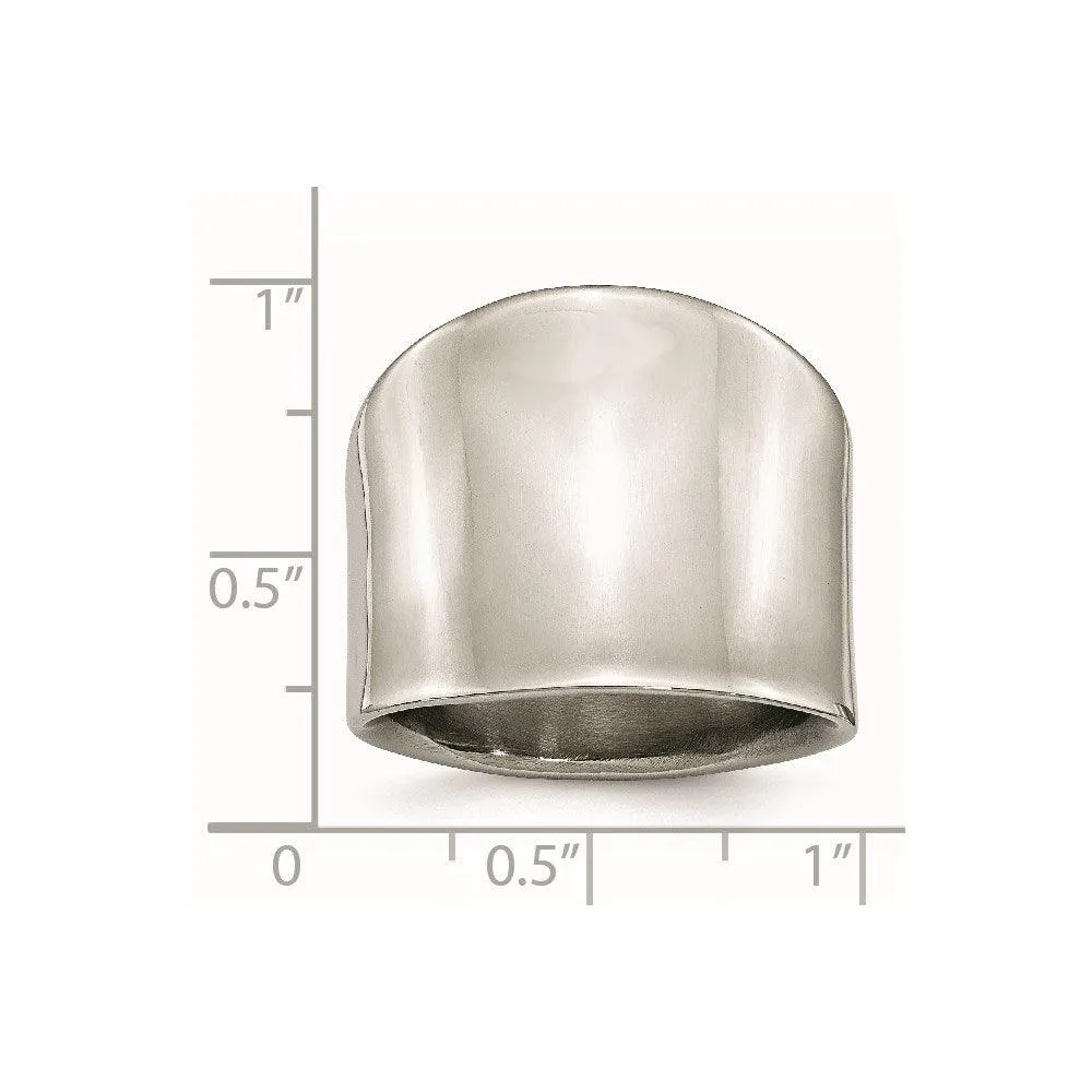 Chisel Jewelry Stainless Steel Polished Ring
