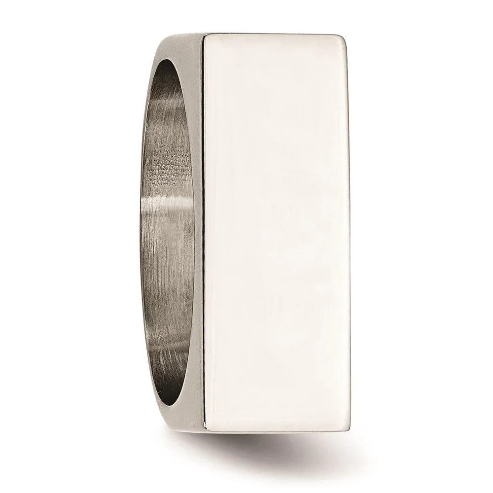 Chisel Jewelry Stainless Steel Polished Signet Ring