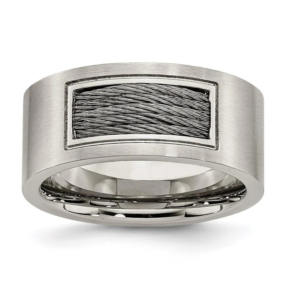 Chisel Jewelry Stainless Steel Wire Ring