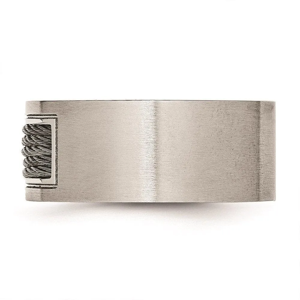 Chisel Jewelry Stainless Steel Wire Ring