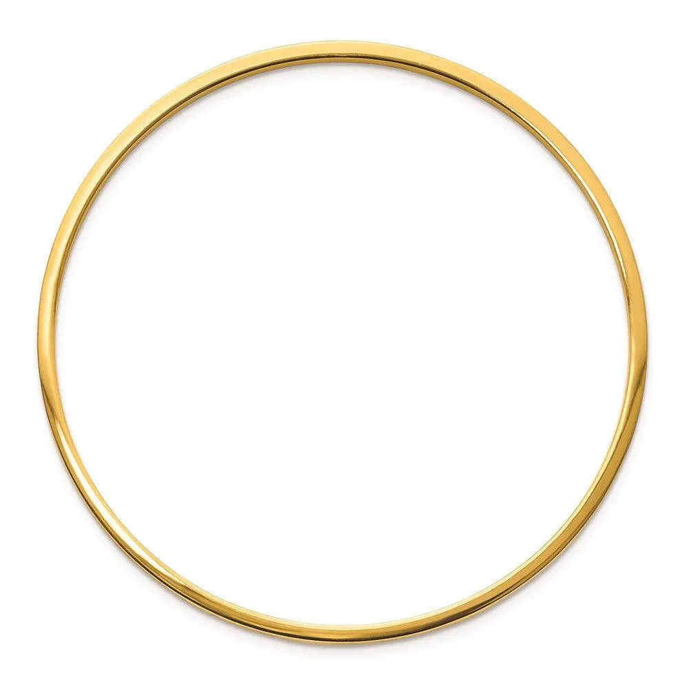 Chisel Jewelry Stainless Steel Yellow IP Plated Bangle