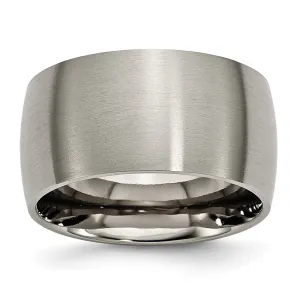 Chisel Jewelry Titanium 12mm Brushed Band | TB116