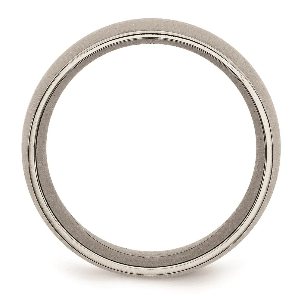 Chisel Jewelry Titanium 12mm Brushed Band | TB116