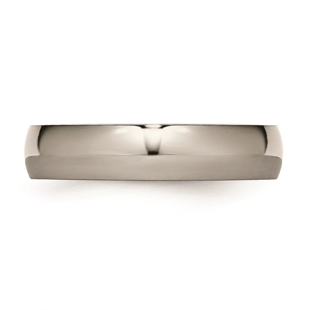 Chisel Jewelry Titanium 5mm Polished Band | TB159