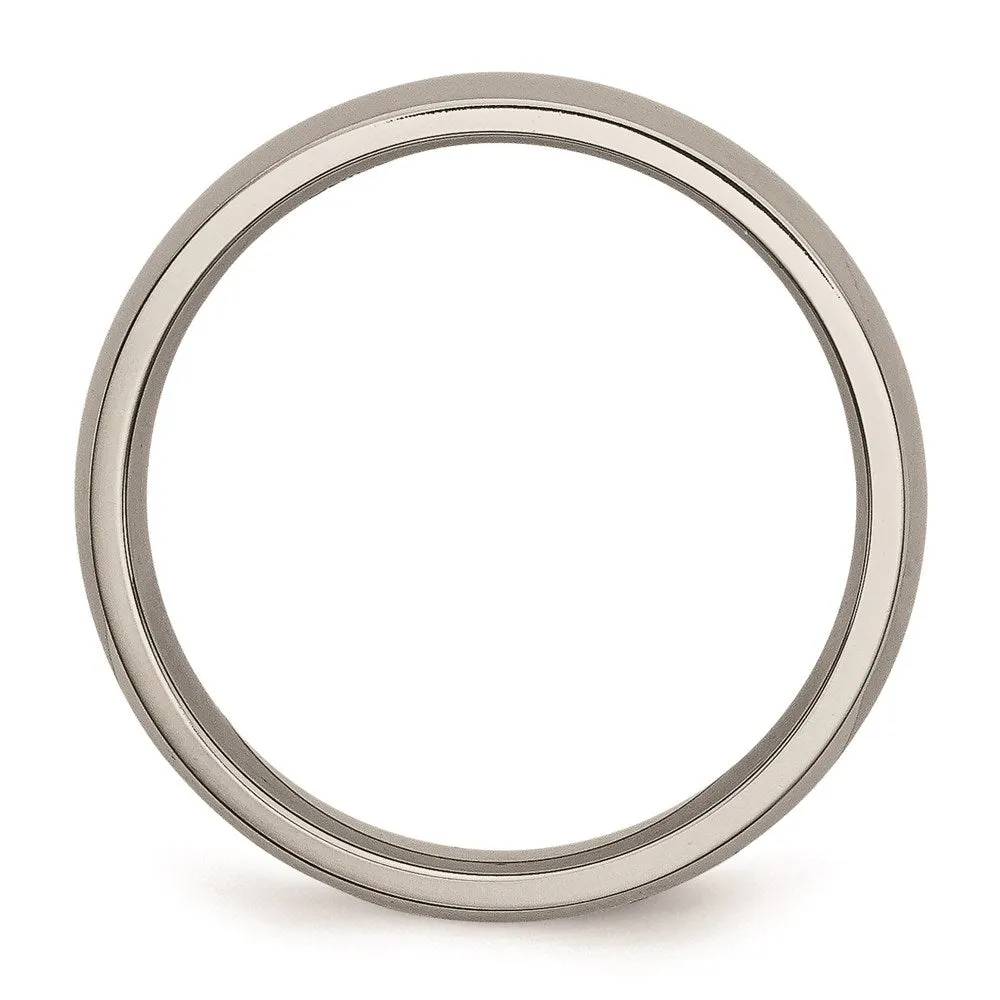 Chisel Jewelry Titanium 5mm Polished Band | TB159