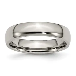 Chisel Jewelry Titanium 5mm Polished Band | TB159