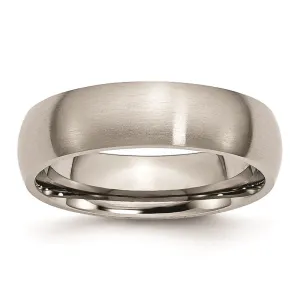 Chisel Jewelry Titanium 6mm Brushed Band | TB25
