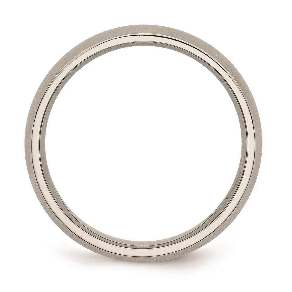 Chisel Jewelry Titanium 6mm Brushed Band | TB25
