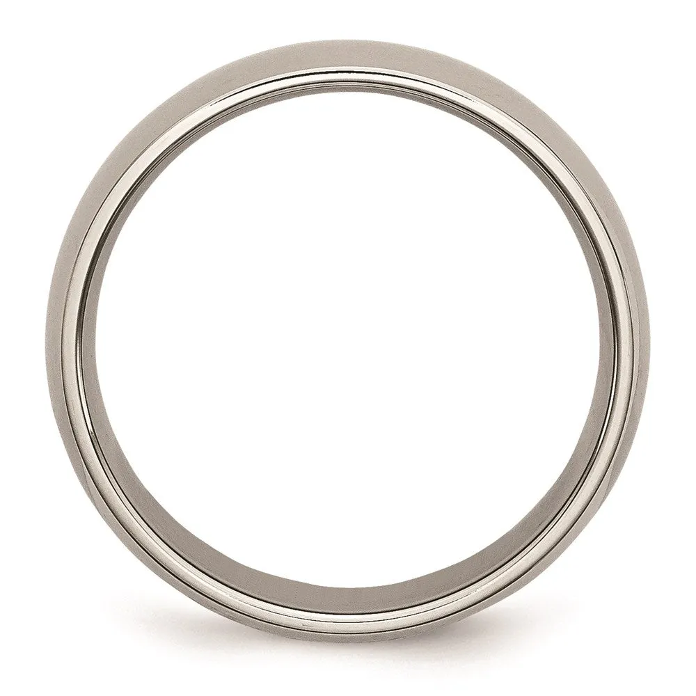Chisel Jewelry Titanium 6mm Polished Band | TB1