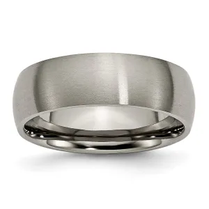 Chisel Jewelry Titanium 7mm Brushed Band | TB158