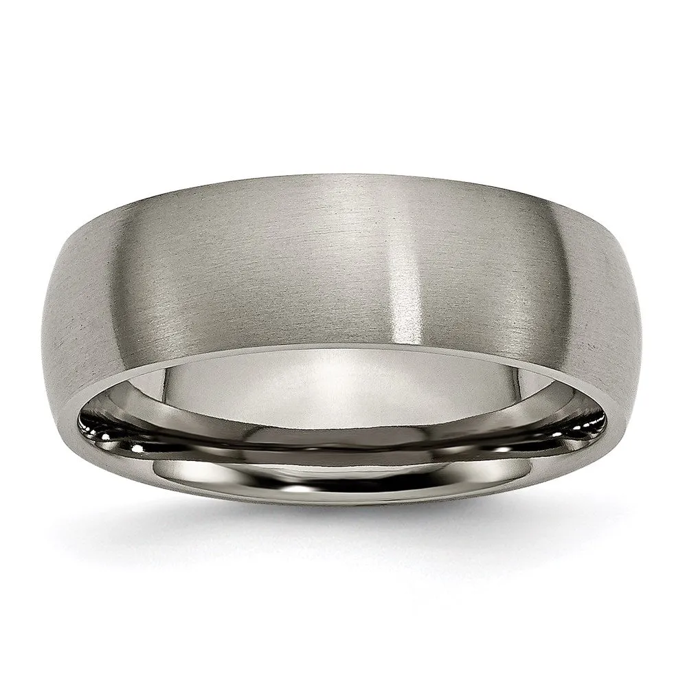 Chisel Jewelry Titanium 7mm Brushed Band | TB158