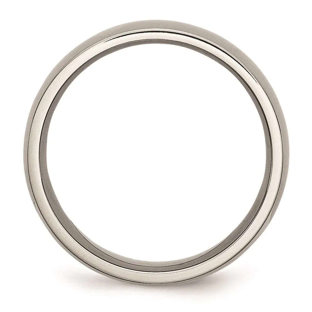 Chisel Jewelry Titanium 8mm Polished Band | TB2