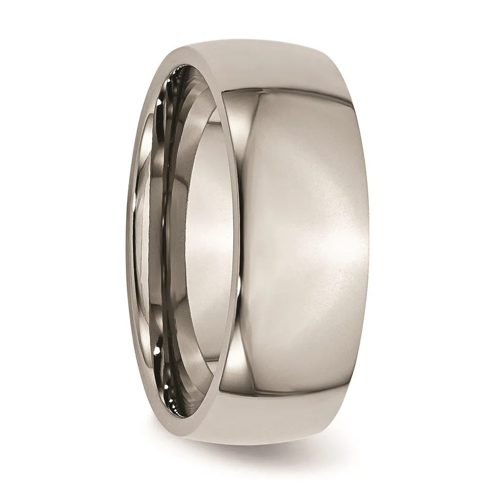 Chisel Jewelry Titanium 8mm Polished Band | TB2