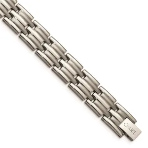 Chisel Jewelry Titanium Brushed and Polished 8.5in Bracelet