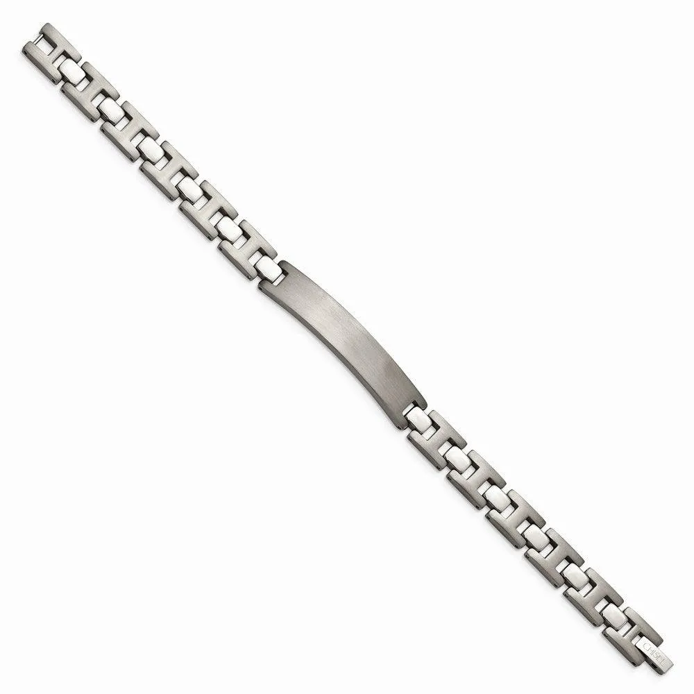 Chisel Jewelry Titanium Brushed and Polished ID 8.5in Bracelet