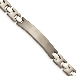 Chisel Jewelry Titanium Brushed and Polished ID 8.5in Bracelet