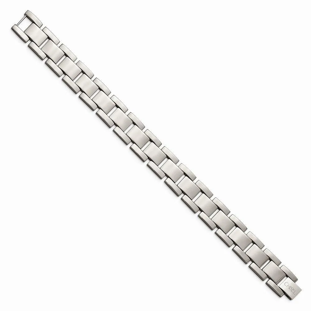 Chisel Jewelry Titanium Polished 8.5in Bracelet