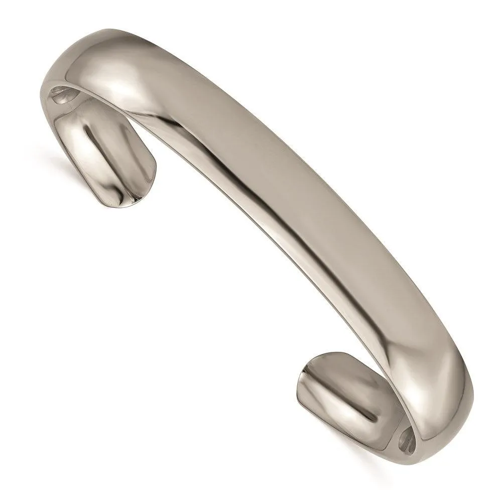 Chisel Jewelry Titanium Polished Cuff Bangle