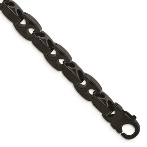 Chisel Jewelry Tungsten Black IP-plated 9in Bracelet