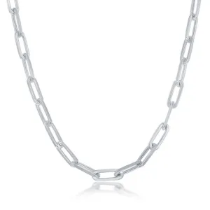 Classic Jewelry Sterling Silver 3.2mm Paper Clip Chain, 20"