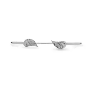 Classic Jewelry Sterling Silver Angel Wings Bangle