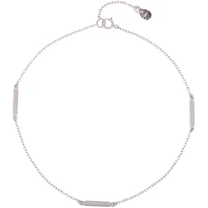 Classic Jewelry Sterling Silver Triple Bar Anklet