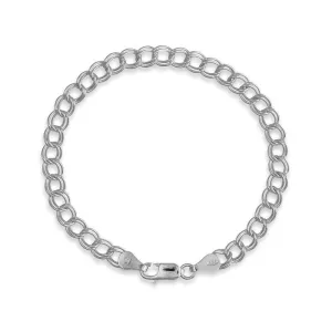 Classic Jewelry Sterling Silver Twin Charm Bracelet, 9"