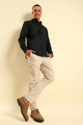 Classic fashion pieces D66 Panel Shoulder Shirt - Black Clothing types