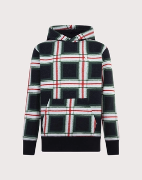 Classic fashion pieces Jordan Plaid Big Boys' Black Hoodie Clothing assortments