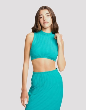 Classic fashion pieces Nike Sportswear Chill Knit Ribbed Cropped Tank Seasonal wear