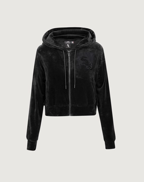 Classic fashion pieces Pro Standard Chicago White Sox Triple Black Velour Zip Hoodie Fashion boutiques