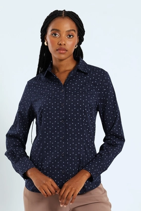 Classic Formal Geo Shirt - Navy/Blue Fashion collections Clothing and accessories