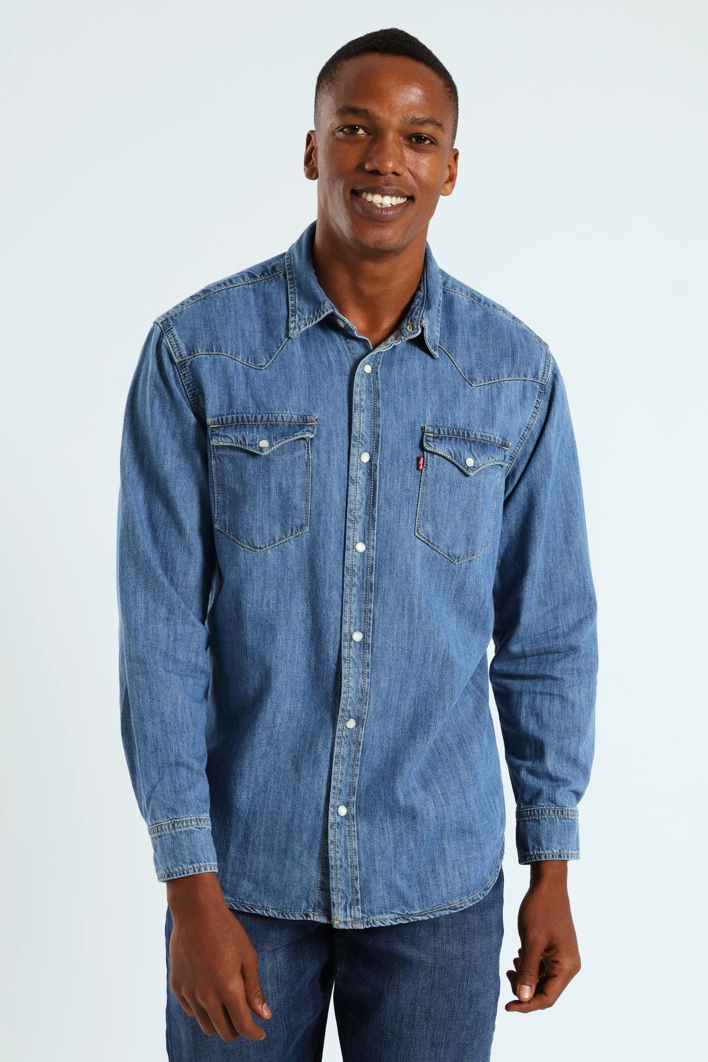 Fashion influencers' recommendations Classic Western Za Shirt - Dark Wash Fashion shows