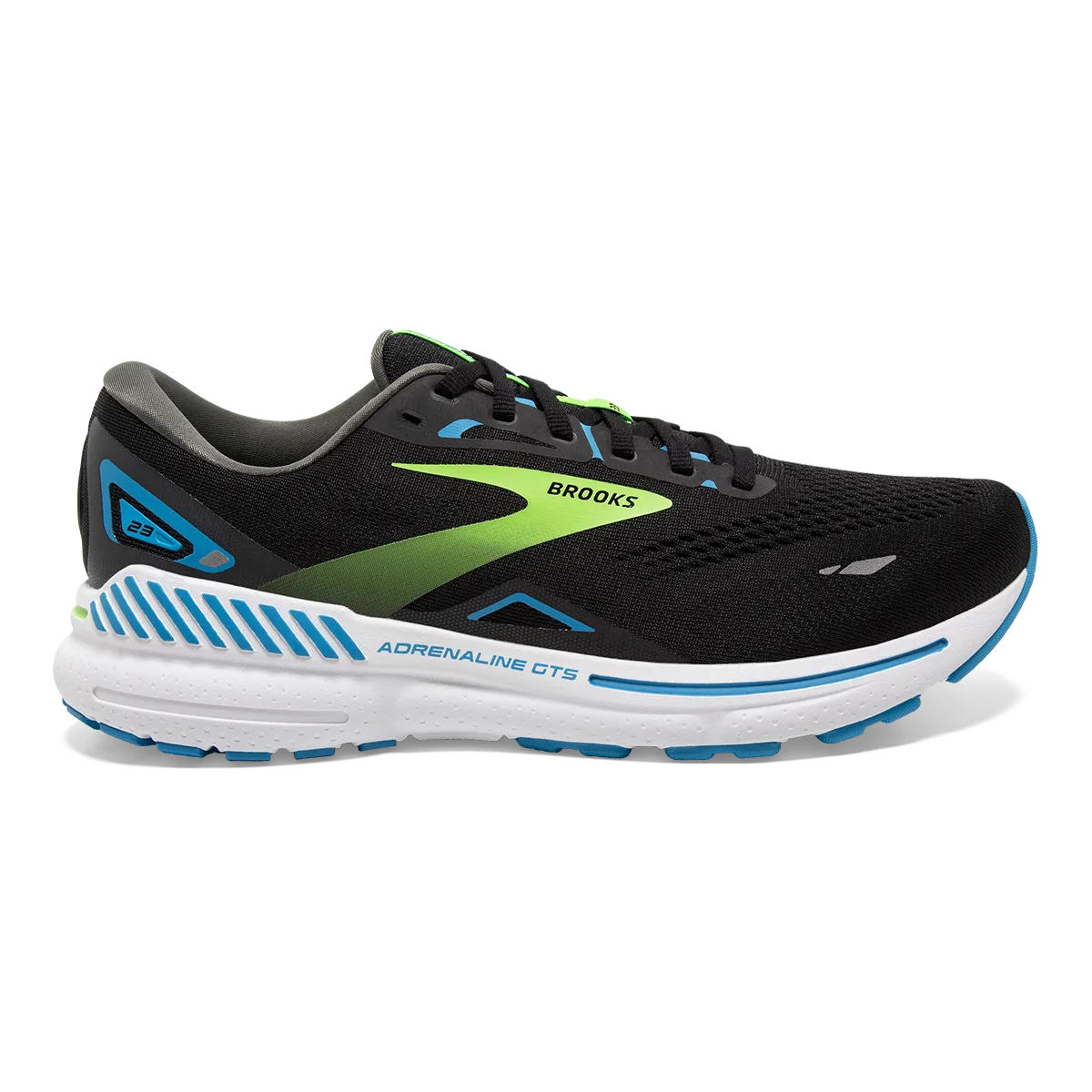 Brooks Adrenaline GTS 23 - Black - Hawaiian Ocean - Green Green Esteemed