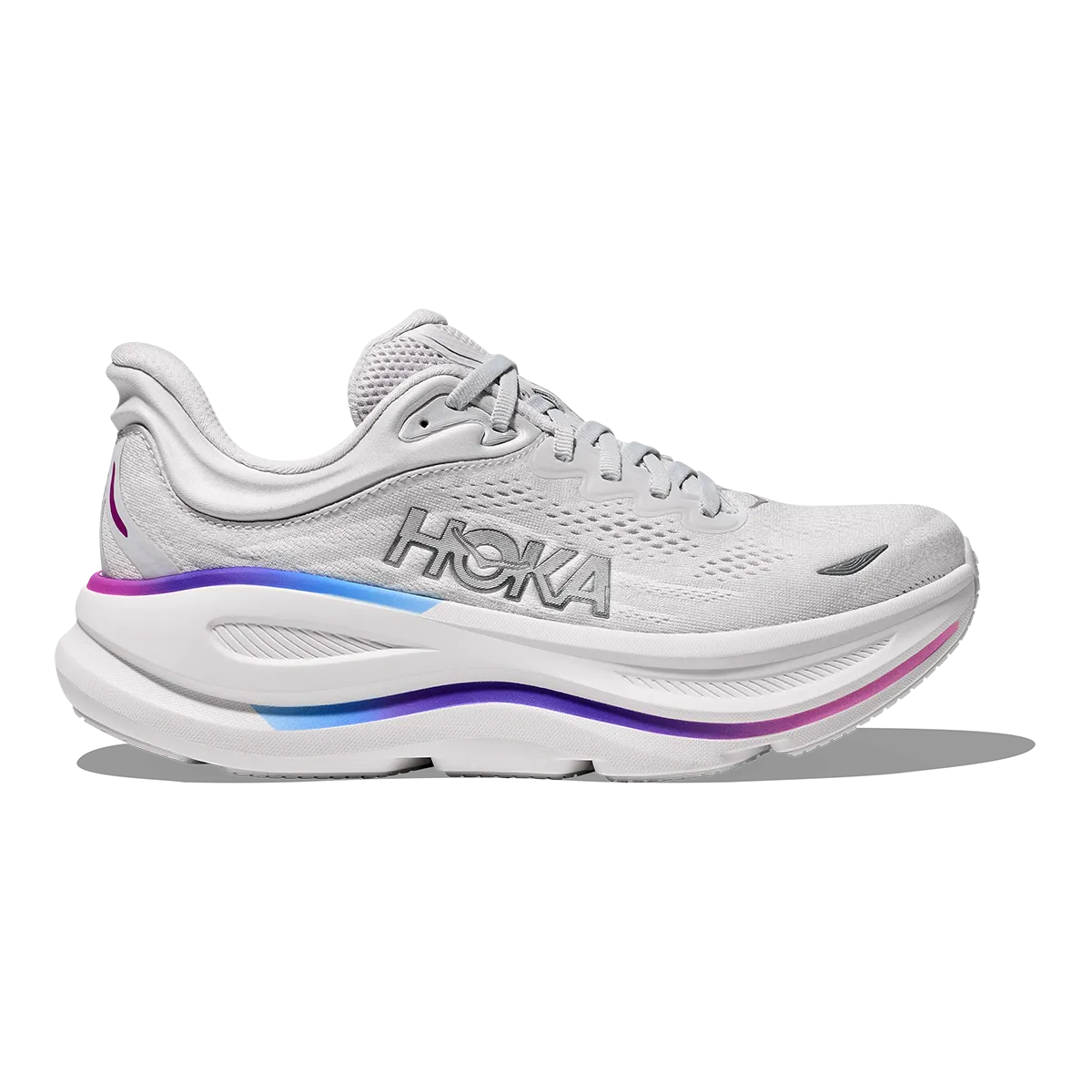 Unchanging Hoka Bondi 9 Cosmic Grey - White Adored