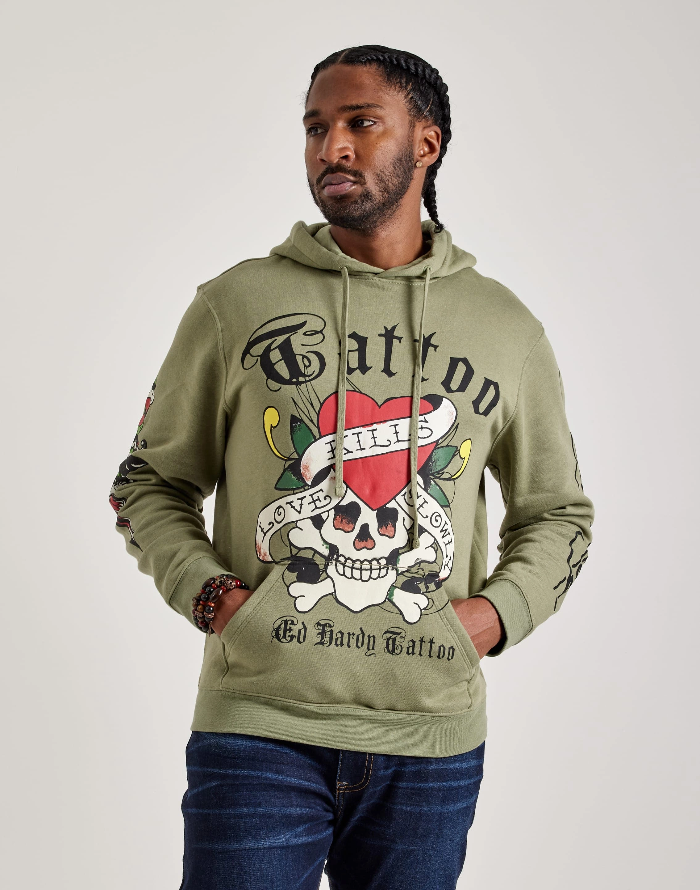 Clearance fashion Ed Hardy Skull Hoodie