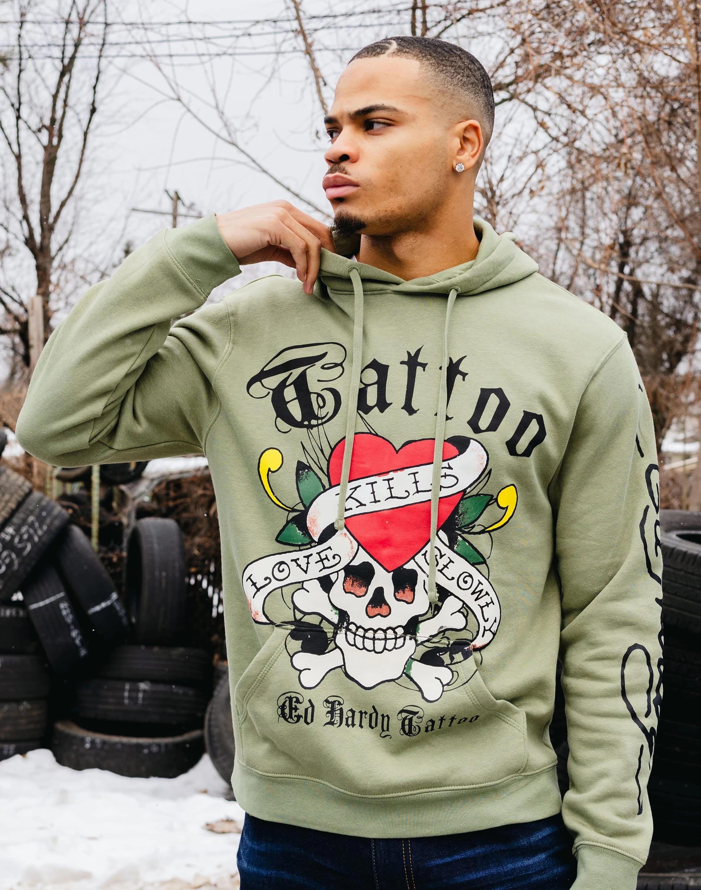 Ed Hardy Skull Hoodie Luxury fashion items Fashion essentials
