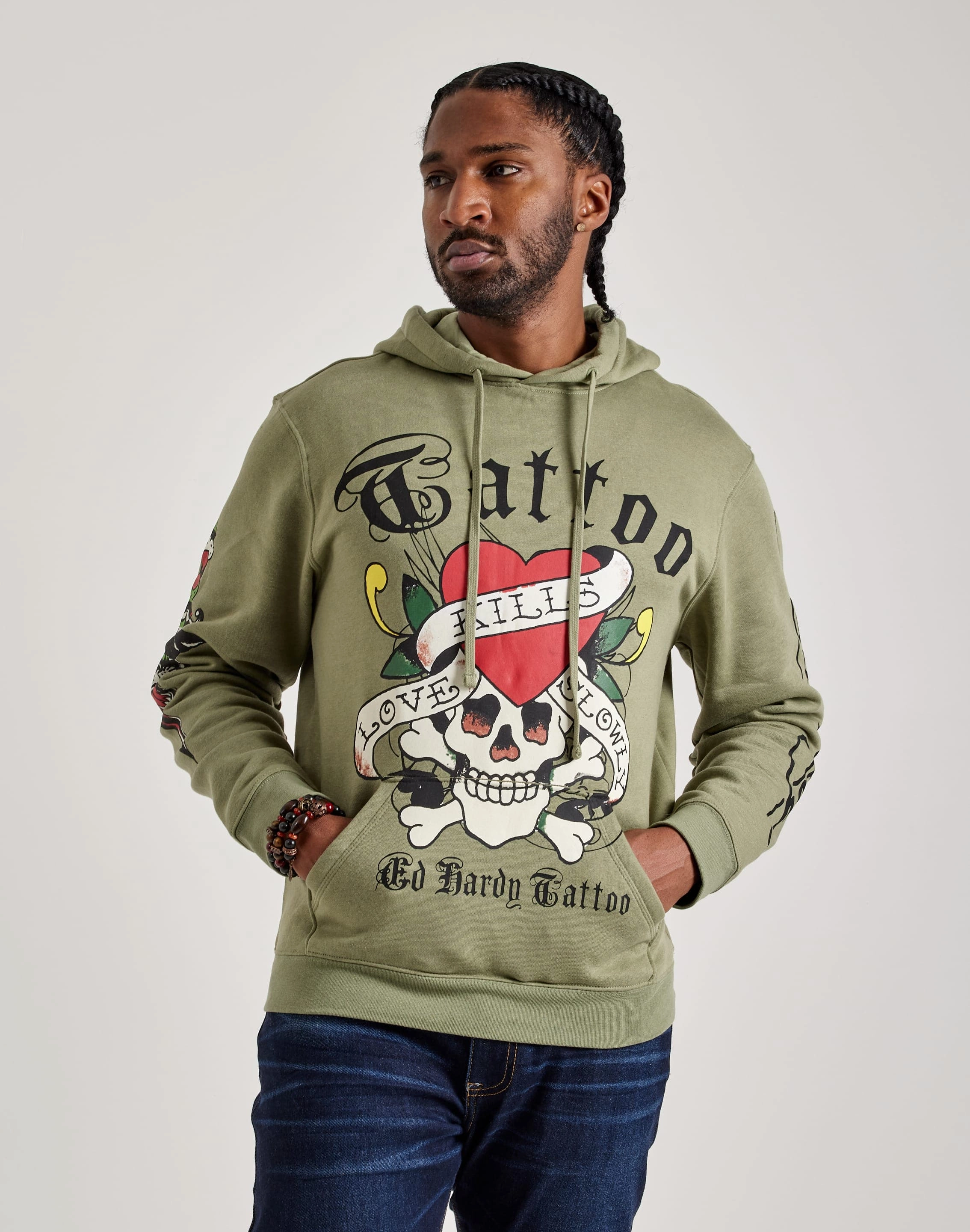 Clearance fashion Ed Hardy Skull Hoodie