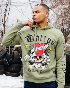 Clearance fashion Ed Hardy Skull Hoodie Free shipping offers