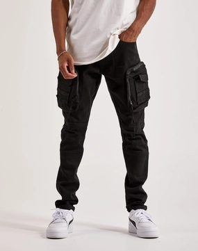 Clothing and accessories Smoke Rise Twill Moto Cargo Pants Silk - fabric fashion