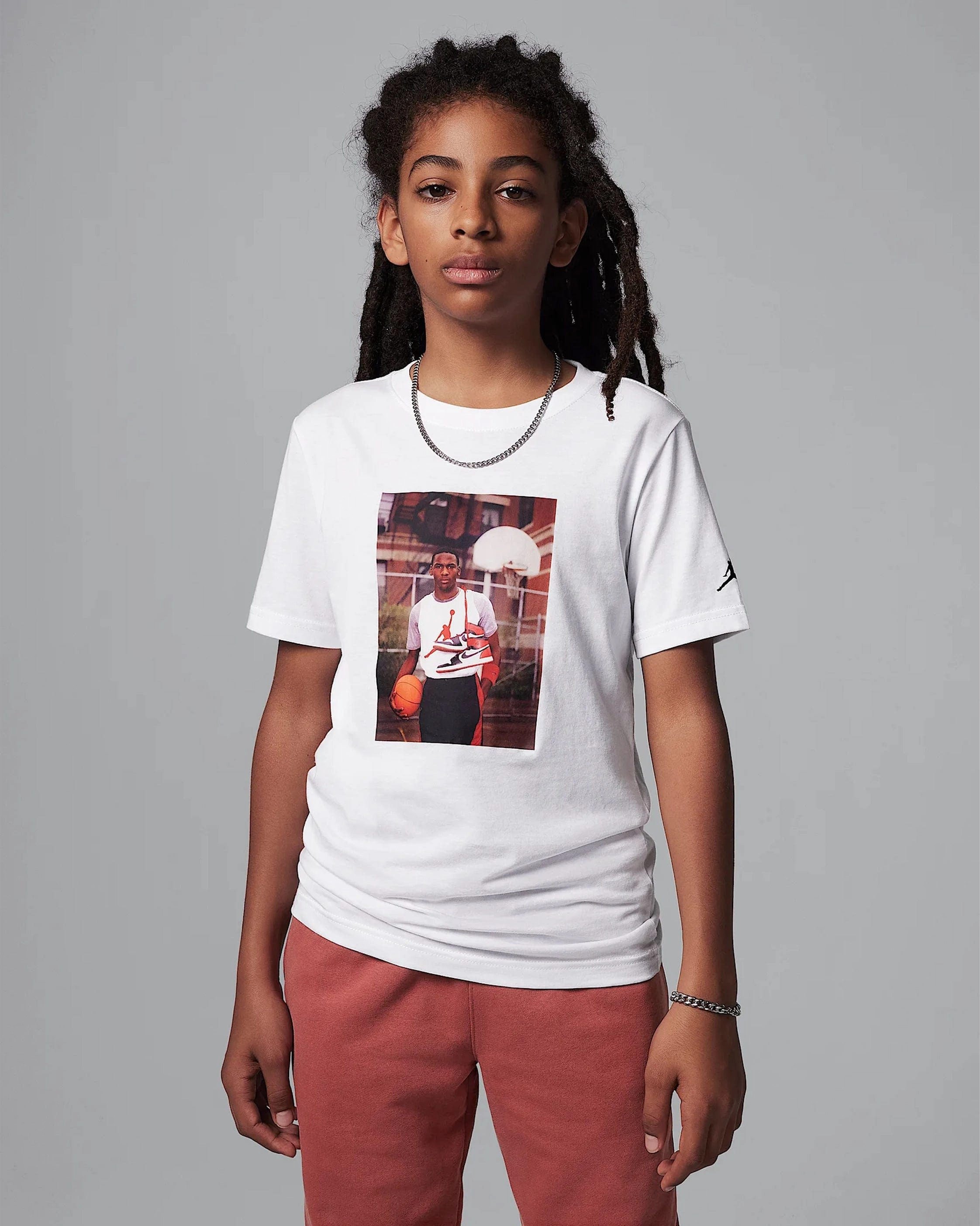 Jordan Photo Tee Grade-School Luxury fashion items Style statements