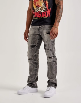 Clothing prices Smoke Rise Wave Effect Straight Denim Jeans Fashion forecasting
