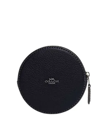 Coach Coach X Peanuts Round Coin Case With Snoopy Let It Snow Motif Coach Bags