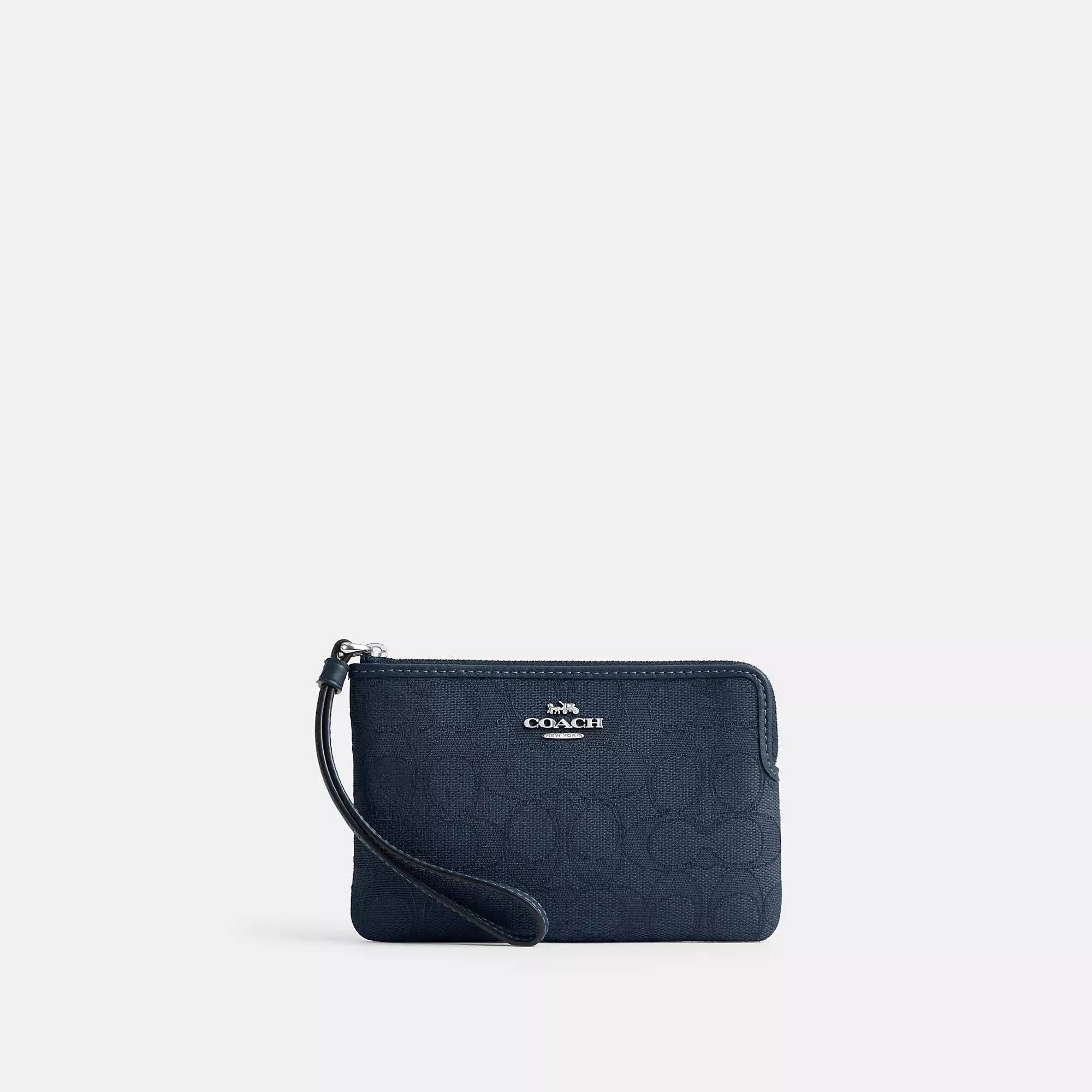 Coach Outlet Corner Zip Wristlet In Signature Jacquard COACH Outlet Bags