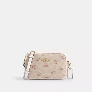 Coach Outlet Mini Jamie Camera Bag In Signature Canvas With Floral Print COACH Outlet Bags