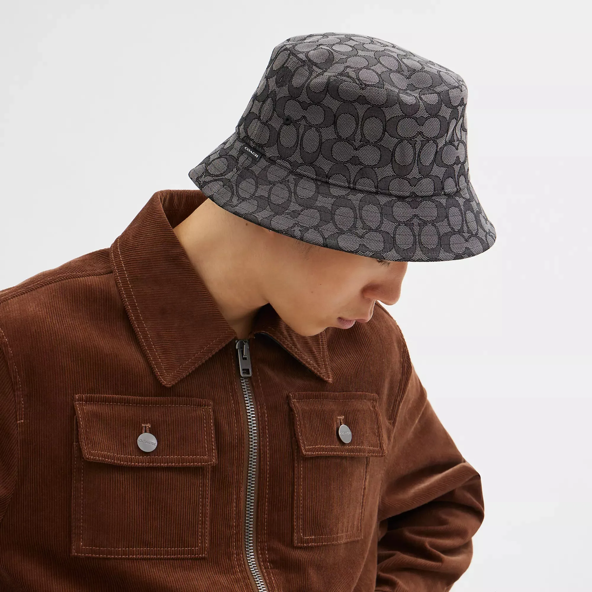 Coach Outlet Signature Jacquard Bucket Hat COACH Outlet Bags