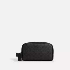 Coach Outlet Small Travel Kit In Signature Canvas COACH Outlet Bags